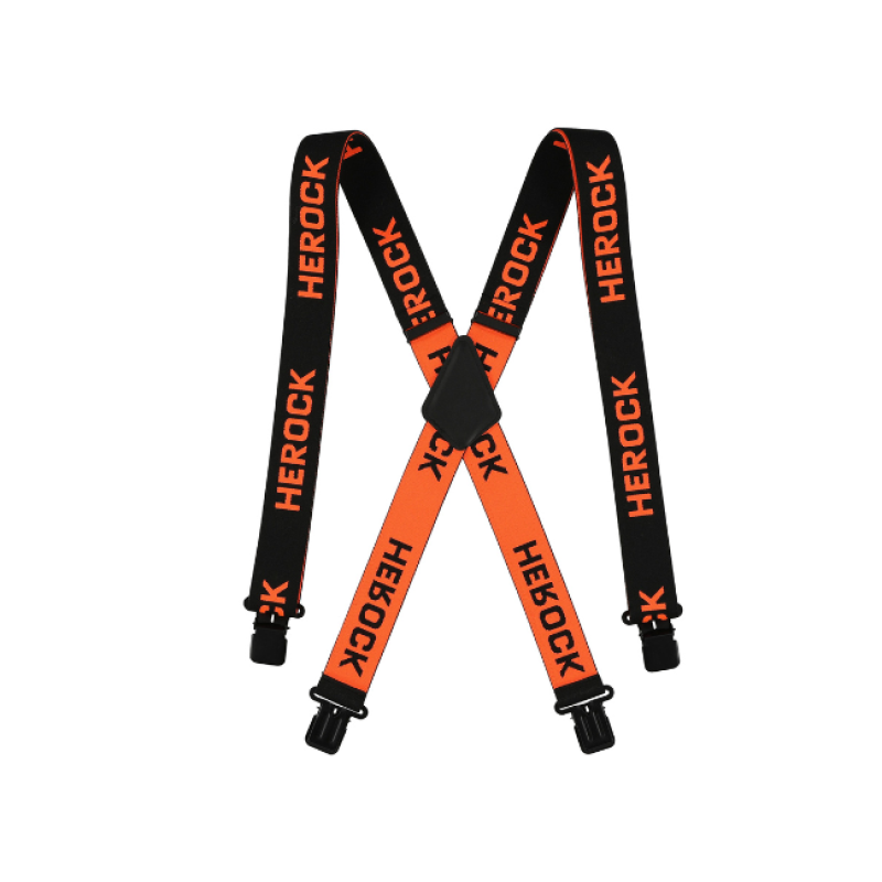 SERI BRACES WITH LOGO BLACK/ORANGE