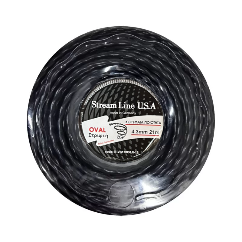 Fishing line STREAM LINE 4.3mm 21m Twisted Black