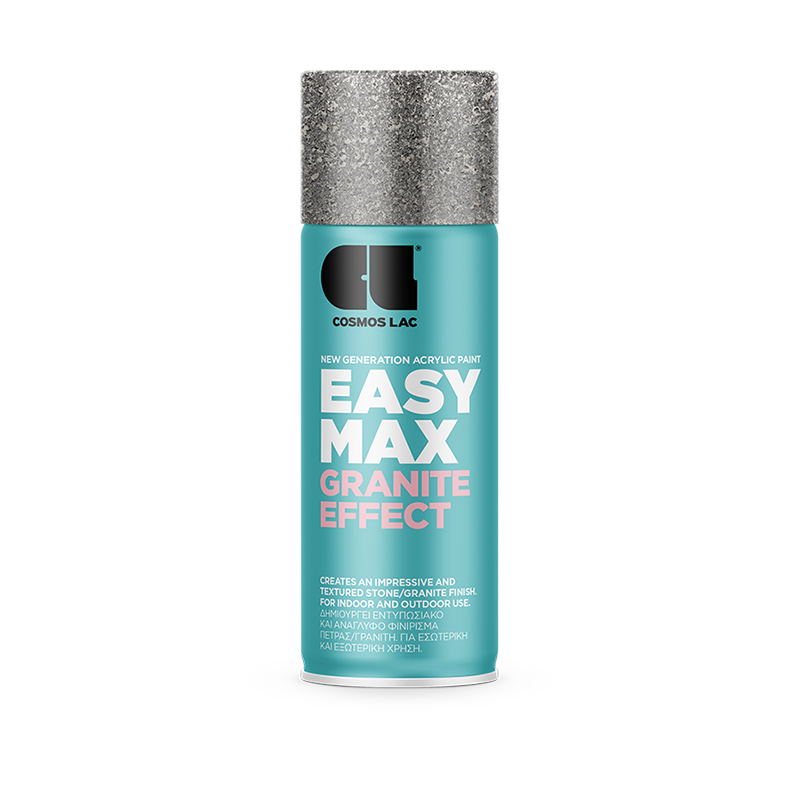 COSMOS LAC Easy Max Granite Effect Acrylic Spray Granite Stone Finish 400ml 930 Grey COSMOS LAC Easy Max Granite Effect Acrylic Spray Granite Stone Finish 400ml 930 Grey